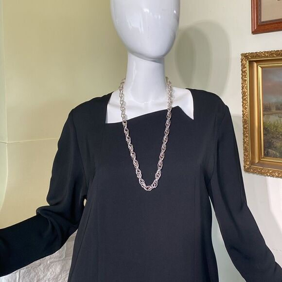 Jillian Welch Victoria Vintage LBD Midi Cocktail Dress Vintage - Picture 8 of 10